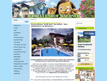 Tablet Screenshot of forellenhof-waldner.kaernten.tv